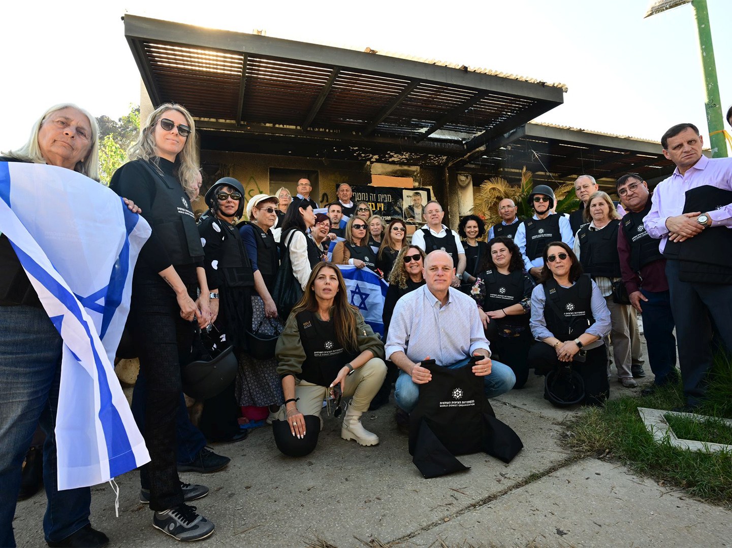 חברי ביתנו עולמי וארגונים ציוניים אחרים מההסתדרות הציונית העולמית במקומות הקשורים לטרגדיה של 7 באוקטובר